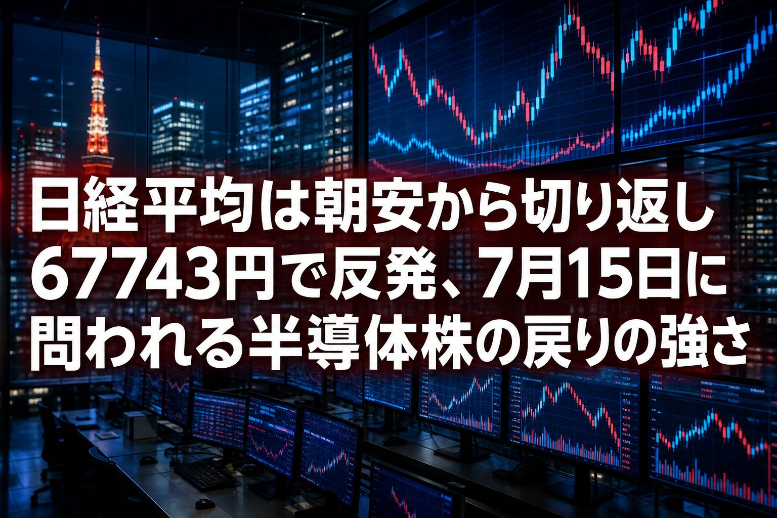 東京市場の値動きをイメージした株価ボード。