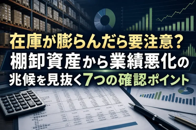 決算書と在庫推移のグラフを確認する分析デスク。