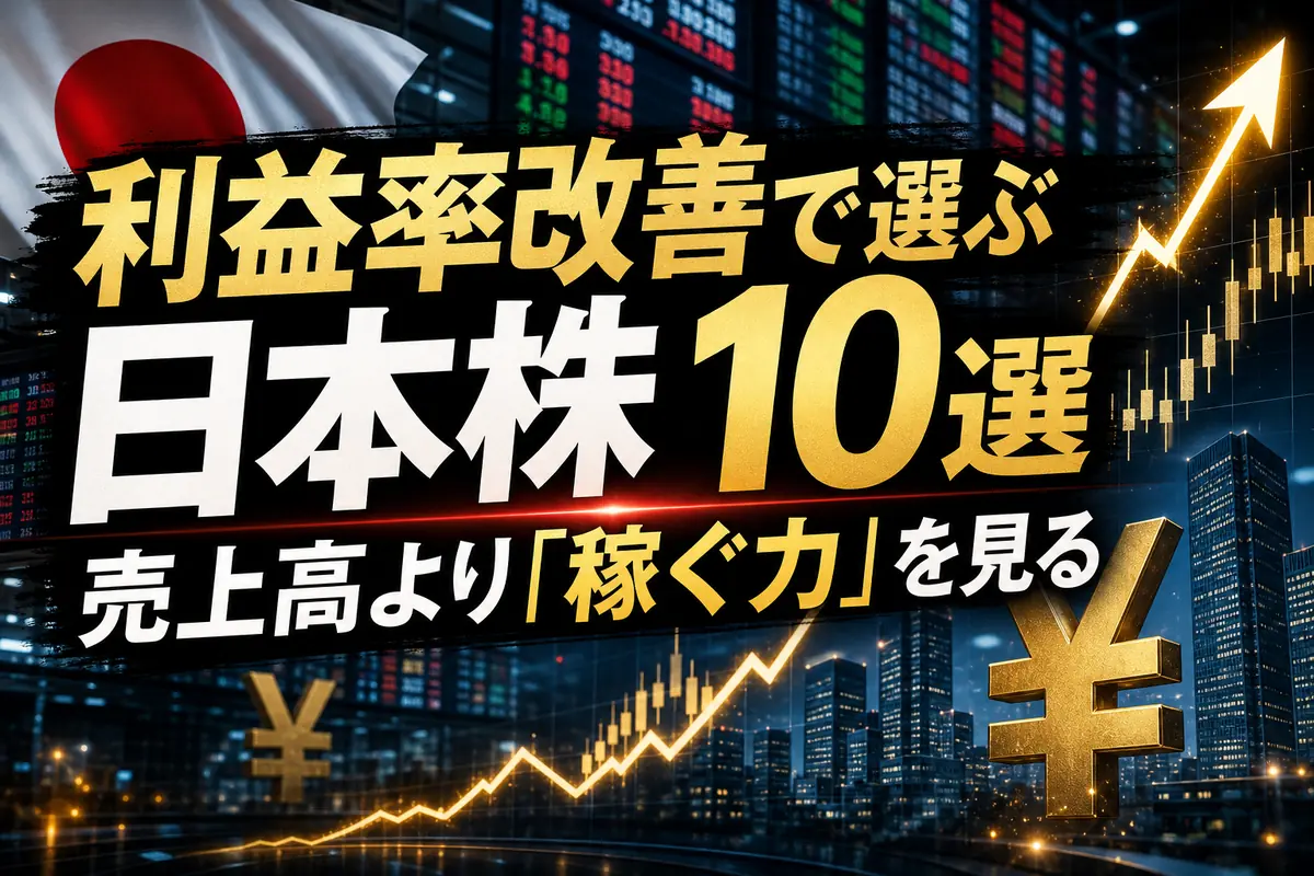 利益率改善で選ぶ日本株10選 売上高より「稼ぐ力」を見る