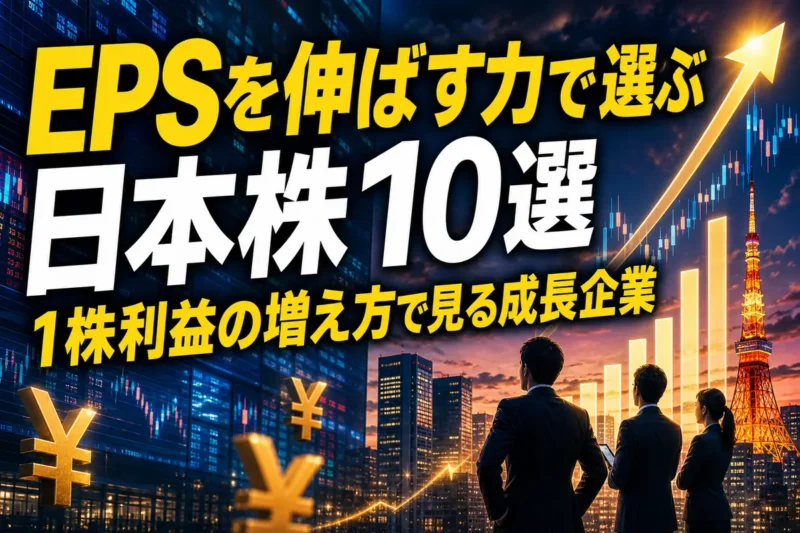 EPSを伸ばす力で選ぶ日本株10選　1株利益の増え方で見る成長企業