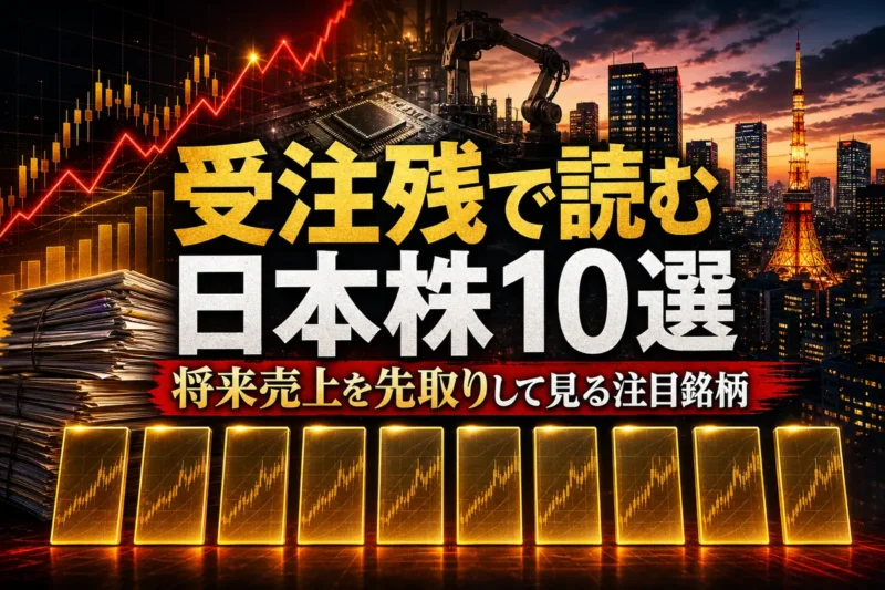 受注残で読む日本株10選　将来売上を先取りして見る注目銘柄