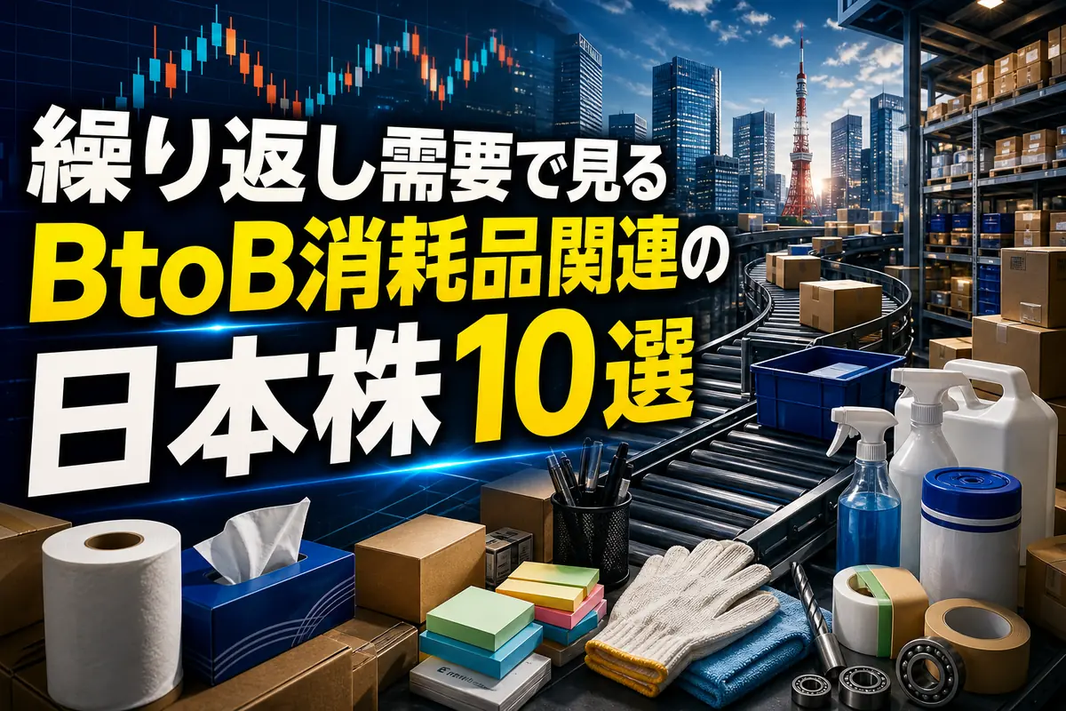 繰り返し需要で見るBtoB消耗品関連の日本株10選
