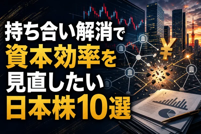持ち合い解消で資本効率を見直したい日本株10選