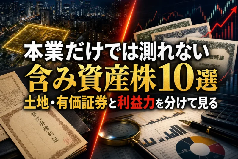 本業だけでは測れない含み資産株10選　土地・有価証券と利益力を分けて見る