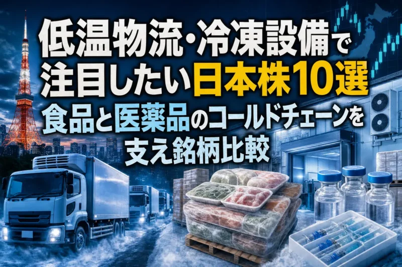 低温物流・冷凍設備で注目したい日本株10選 食品と医薬品のコールドチェーンを支える銘柄比較