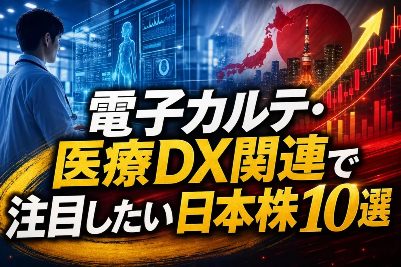 電子カルテ・医療DX関連で注目したい日本株10選