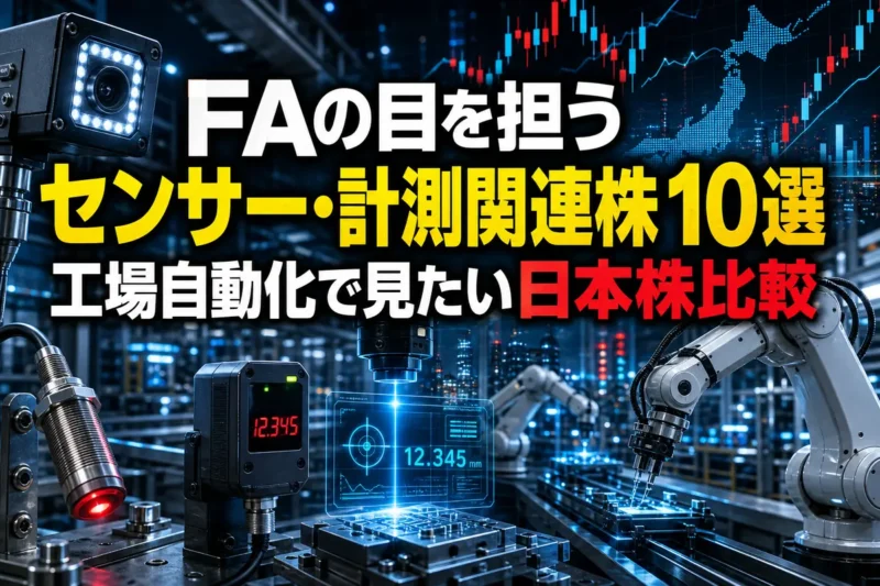 FAの目を担うセンサー・計測関連株10選　工場自動化で見たい日本株比較