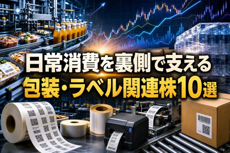 日常消費を裏側で支える包装・ラベル関連株10選
