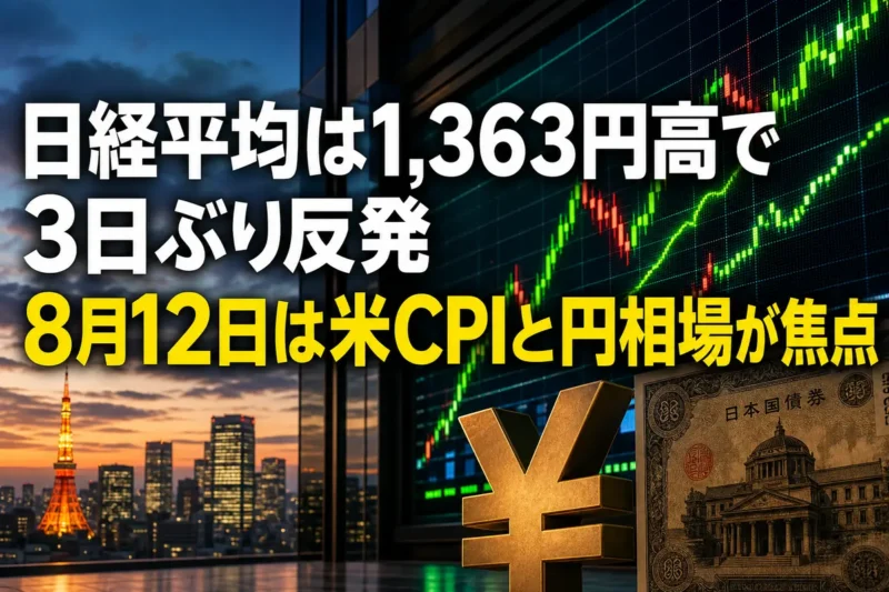大幅反発した日本株市場を示す上向きの相場ボード。