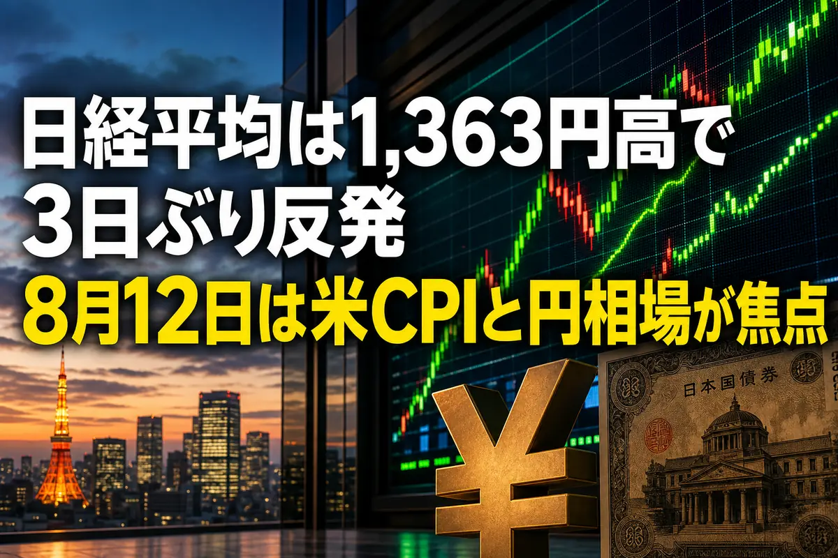 大幅反発した日本株市場を示す上向きの相場ボード。
