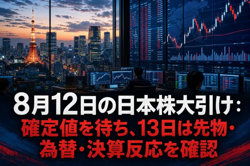 東京市場の大引け後に株価指数を確認する取引画面。