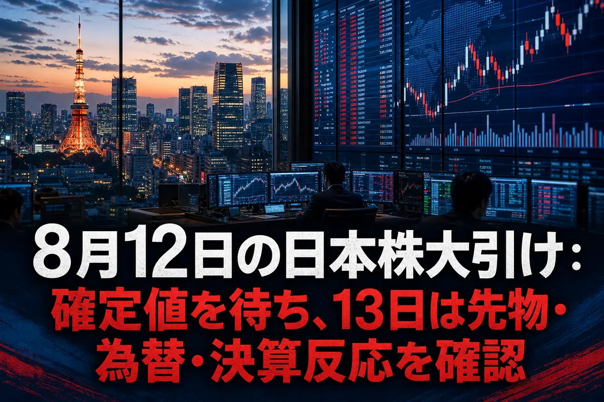 東京市場の大引け後に株価指数を確認する取引画面。
