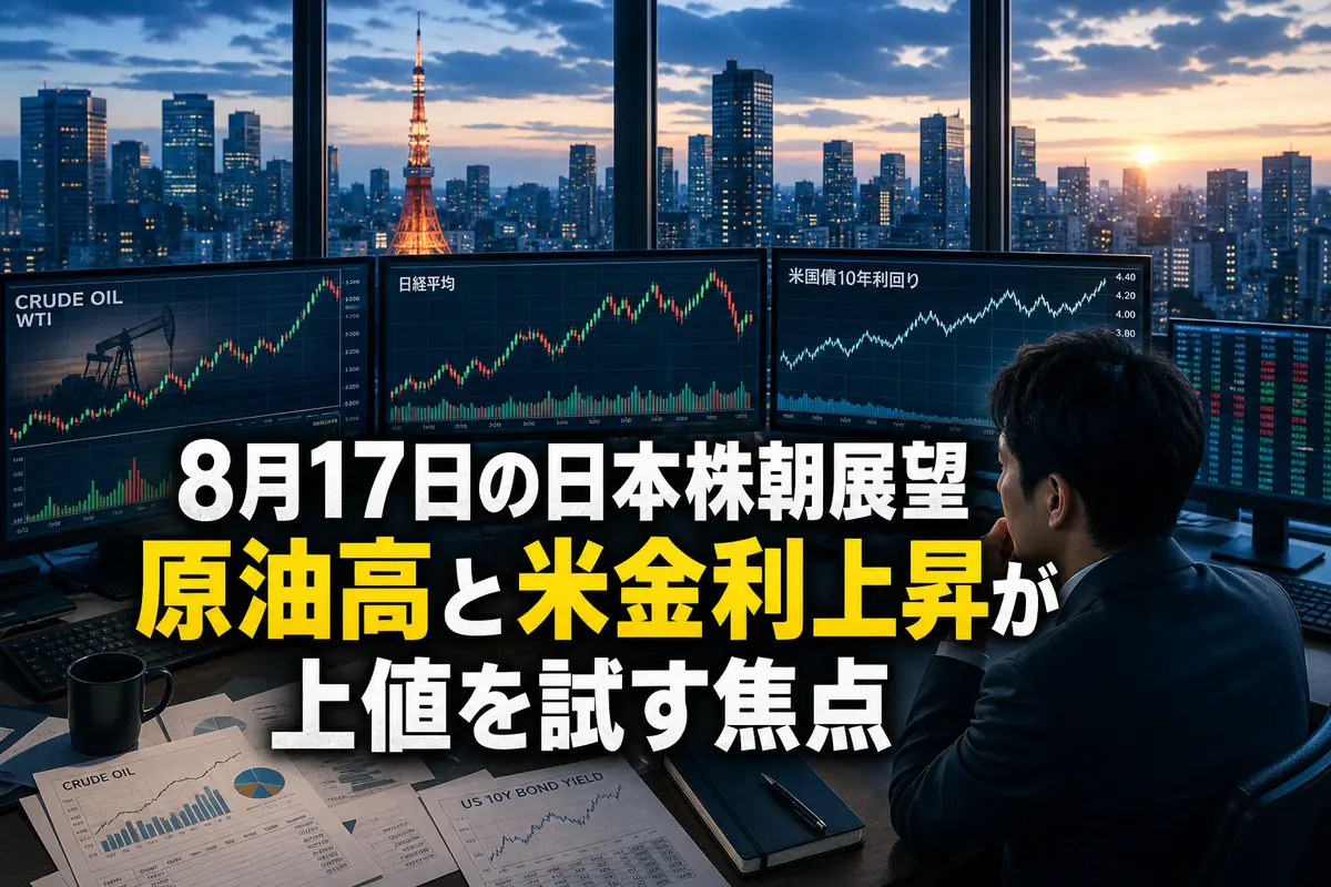東京市場の寄り付き前に株価や為替を確認する取引画面。
