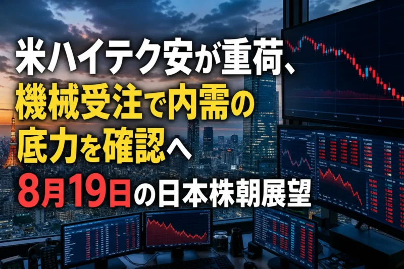 東京市場の寄り付き前に株価チャートを確認するトレーディング画面。
