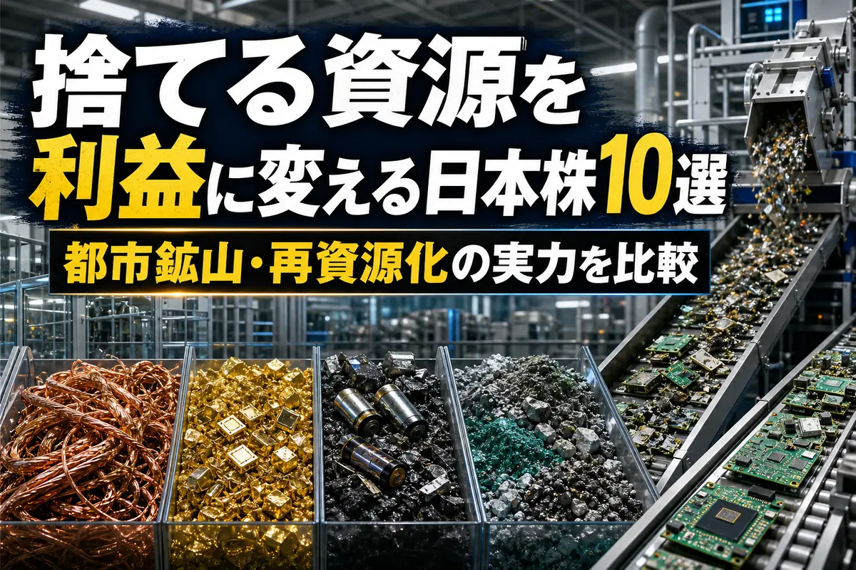 電子基板や使用済み電池から金属資源を回収する都市鉱山施設。