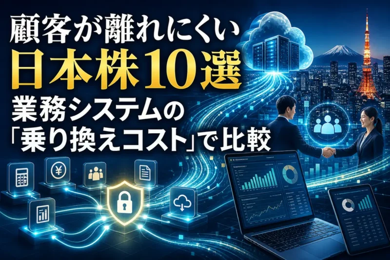 業務システムと顧客データのつながりを表した金融記事のイメージ。