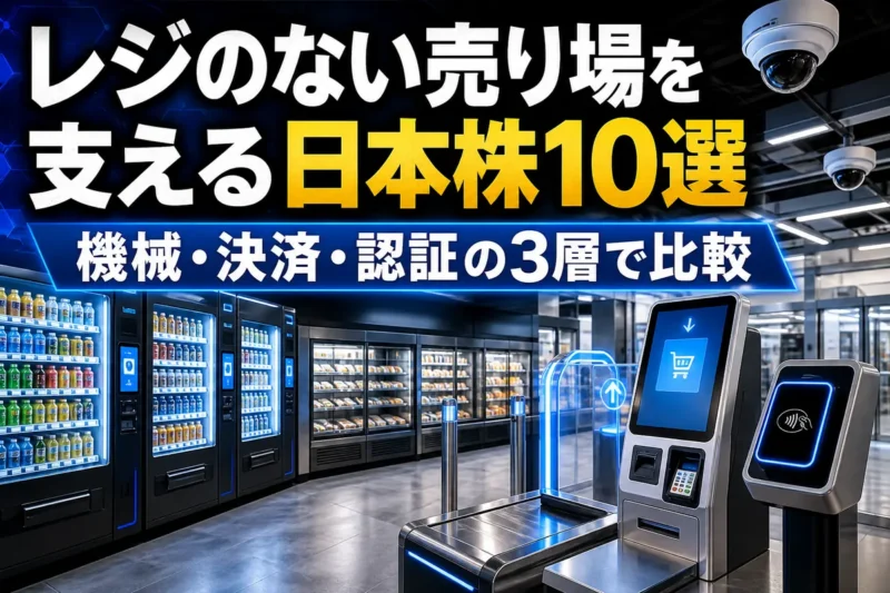 無人店舗の自販機とセルフレジ、キャッシュレス端末が並ぶ店内。