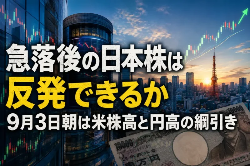 東京市場の寄り付き前に株価、為替、金利を確認する朝のマーケット風景。